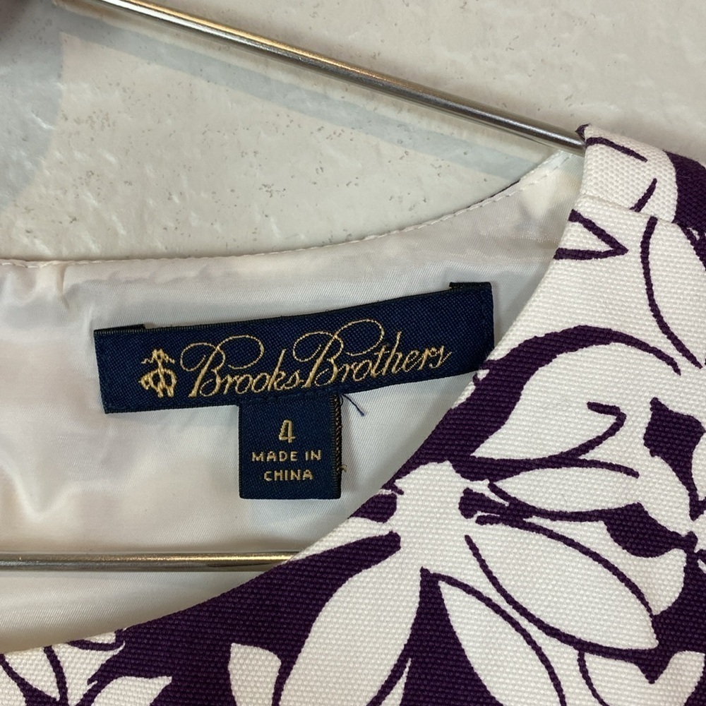 Brooks Brothers purple floral dress - Picture 5 of 6